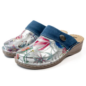 дмаско анатомично сабо с принт цветя