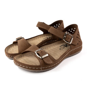 Дамски анатомични сандали от естествен велур 713/11V