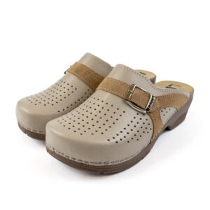 Дамско ортопедично сабо в бежов цвят 321/17
