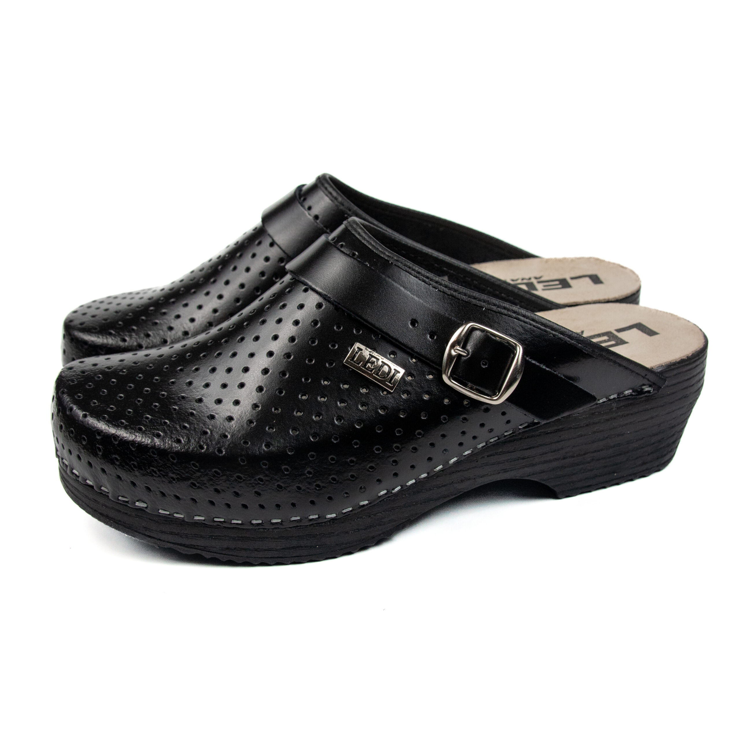 Мъжко ортопедично сабо с перфорация от естествена кожа 502/10 - Image 5