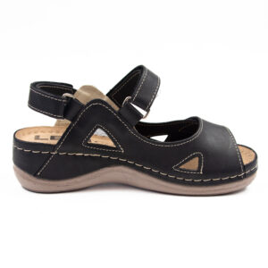 Дамски анатомични сандали от естествена кожа с антишок подложка 435/10