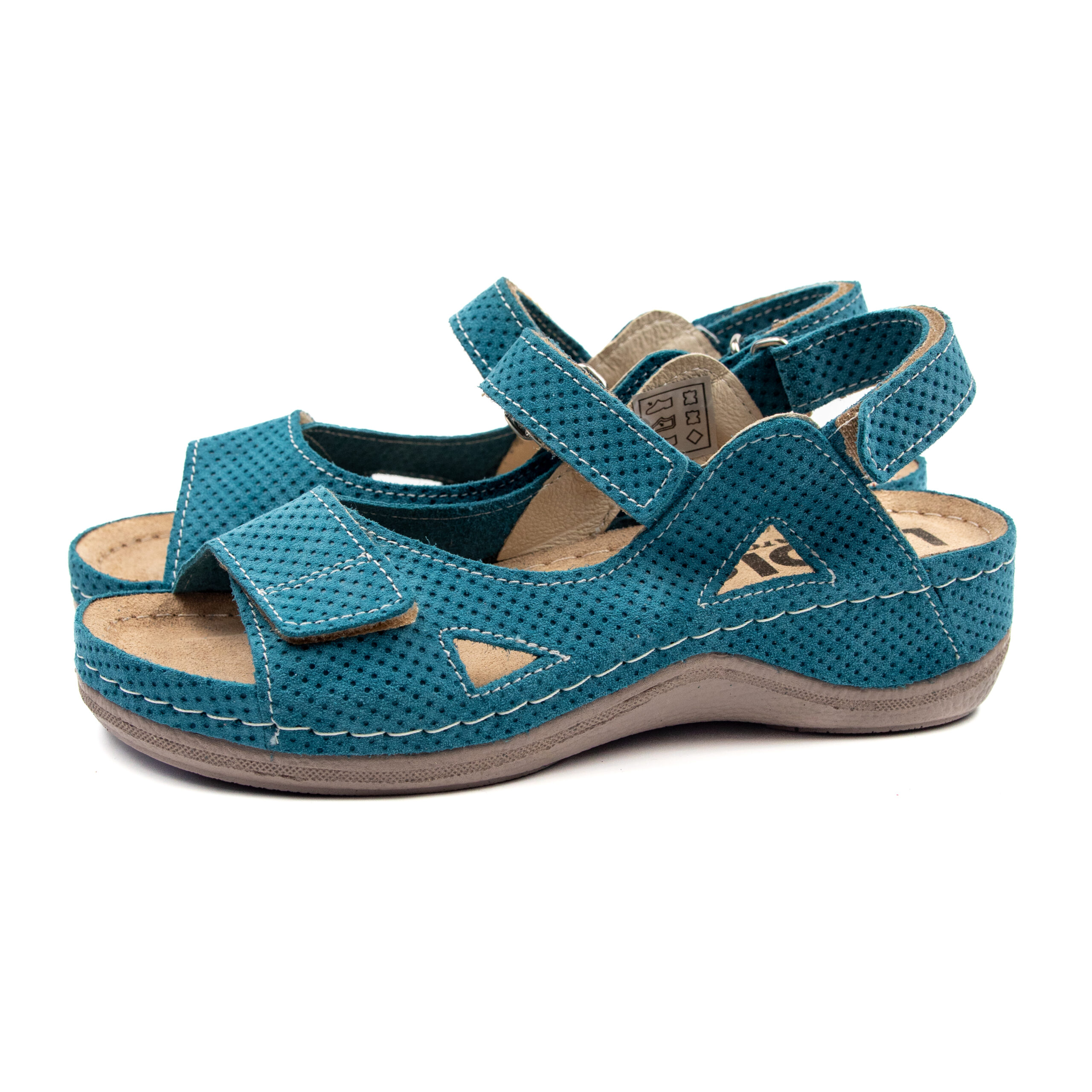 Дамски анатомични сандали от естествена кожа с антишок подложка 435/JEA - Image 5