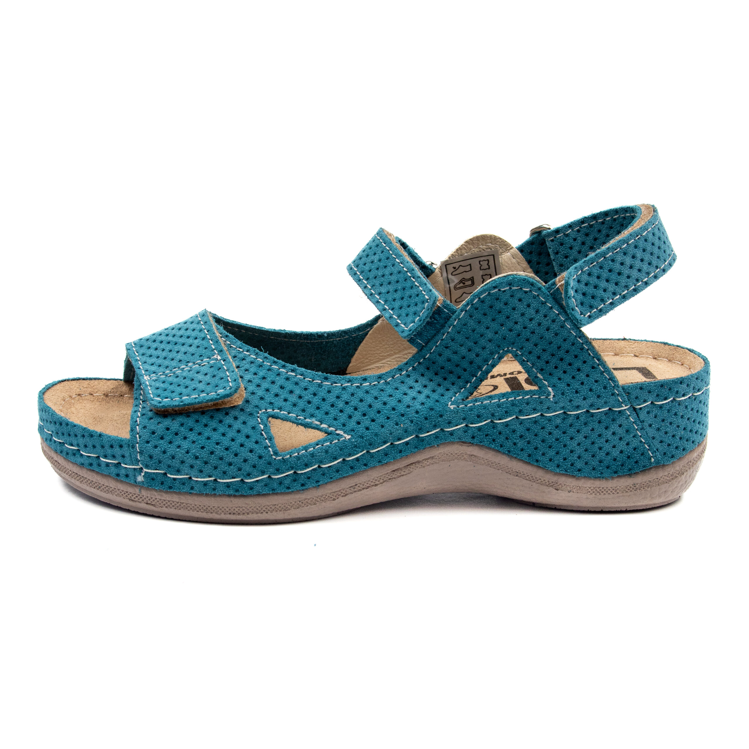 Дамски анатомични сандали от естествена кожа с антишок подложка 435/JEA - Image 4