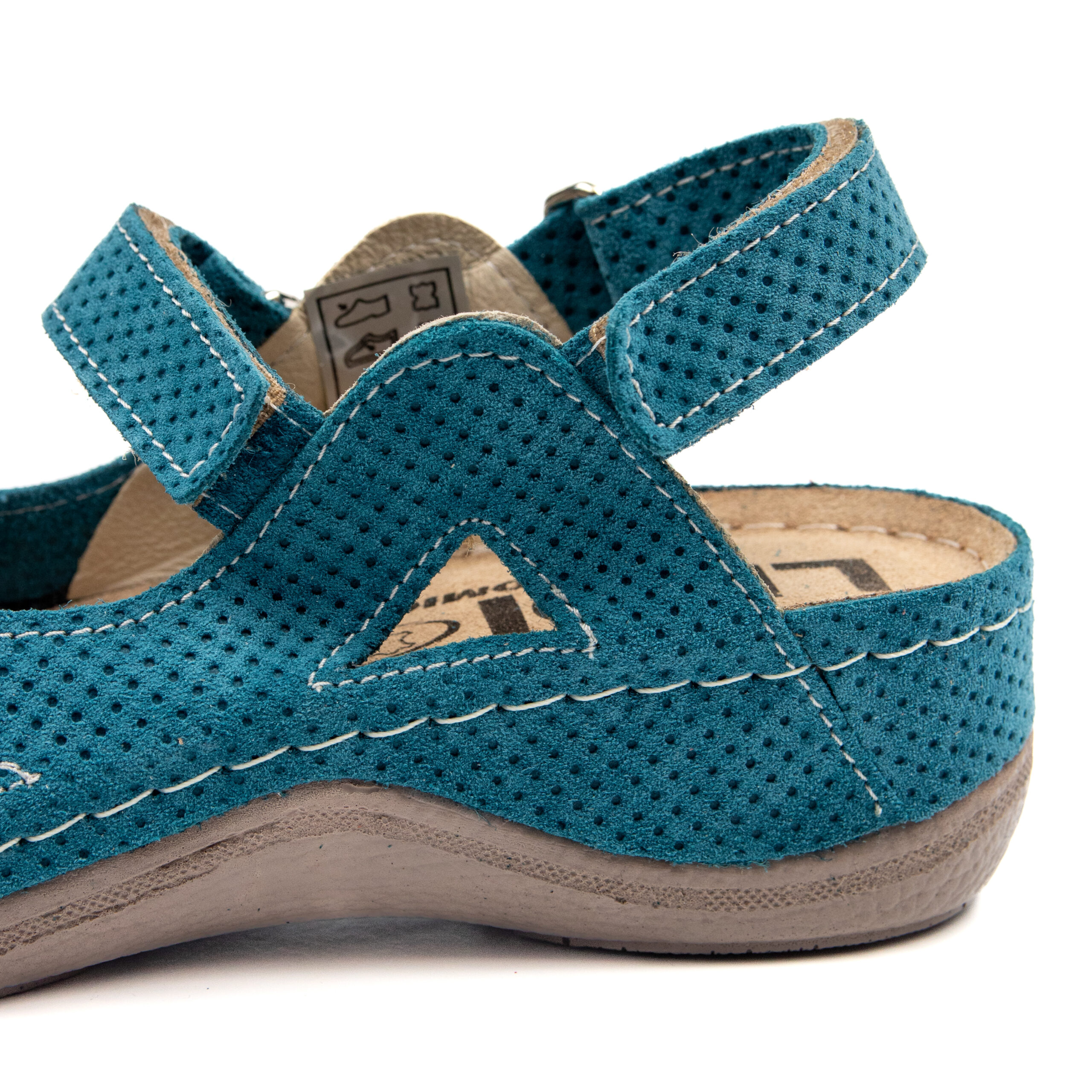 Дамски анатомични сандали от естествена кожа с антишок подложка 435/JEA - Image 3