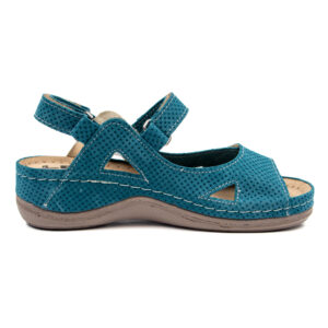 Дамски анатомични сандали от естествена кожа с антишок подложка 435/JEA