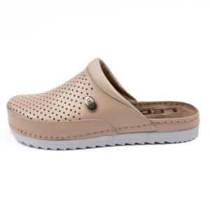 Дамско анатомично сабо в бежово-розов цвят 211/B24