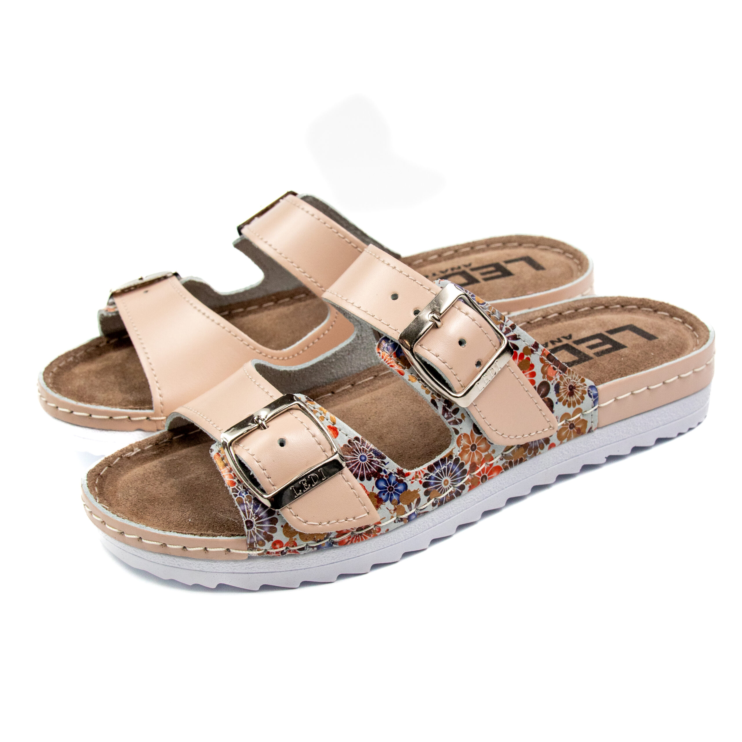 дамски анатоични чехли в бежово