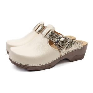 Ортопедично сабо - Цвят крем/злато 330/3