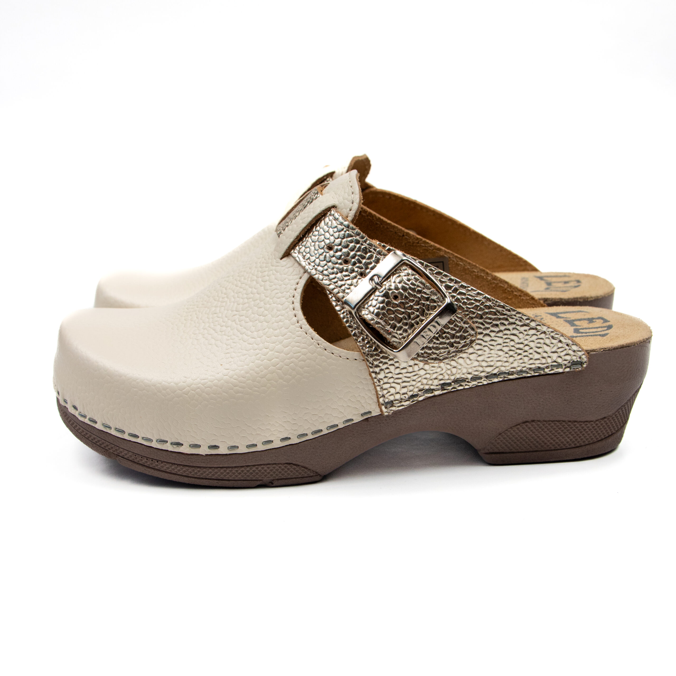 Ортопедично сабо - Цвят крем/злато 330/3 - Image 5