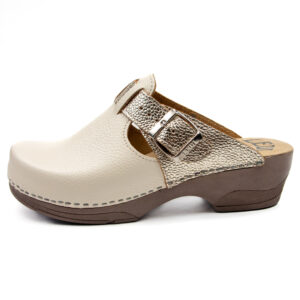 Ортопедично сабо - Цвят крем/злато 330/3