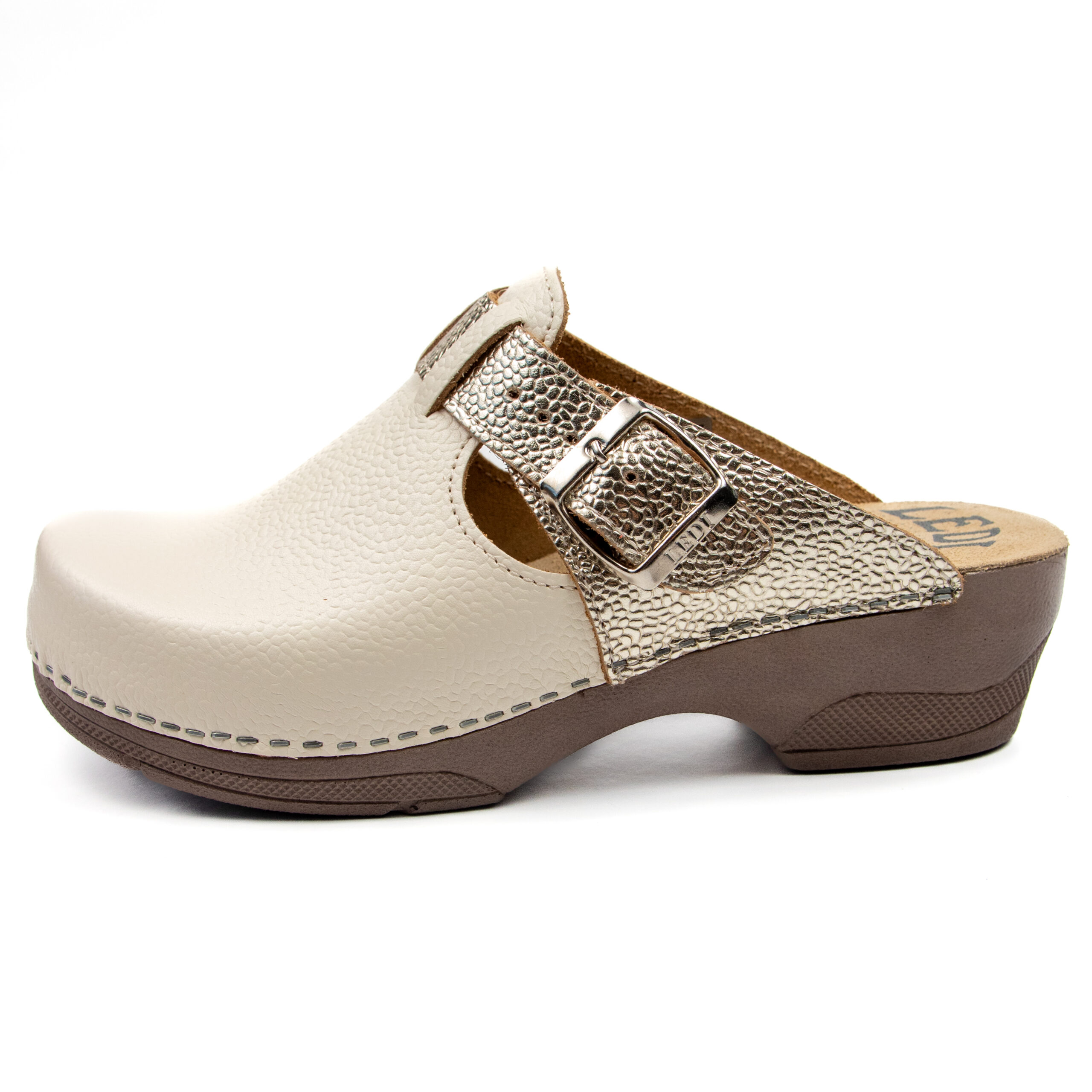 Ортопедично сабо - Цвят крем/злато 330/3 - Image 2