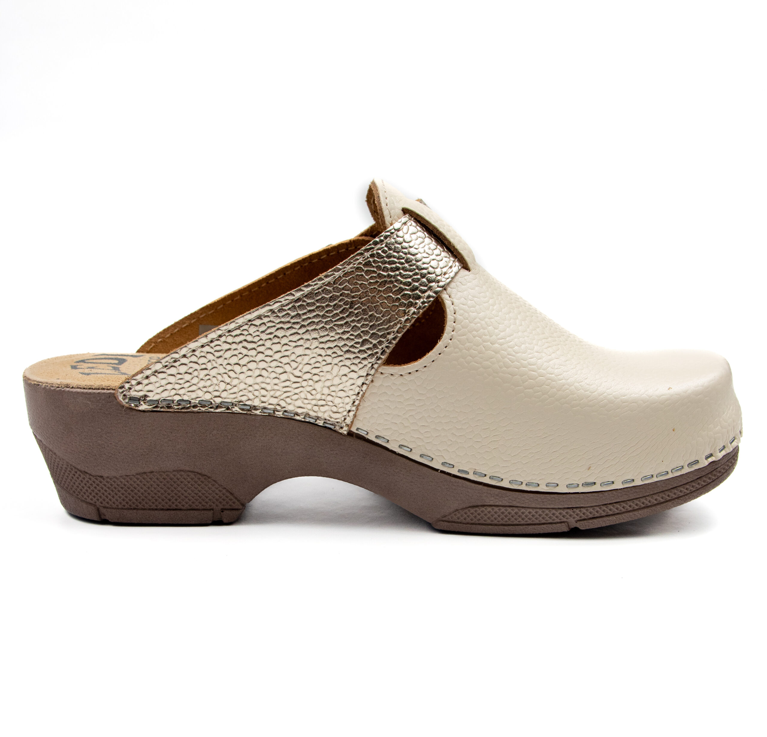 Ортопедично сабо - Цвят крем/злато 330/3 - Image 4