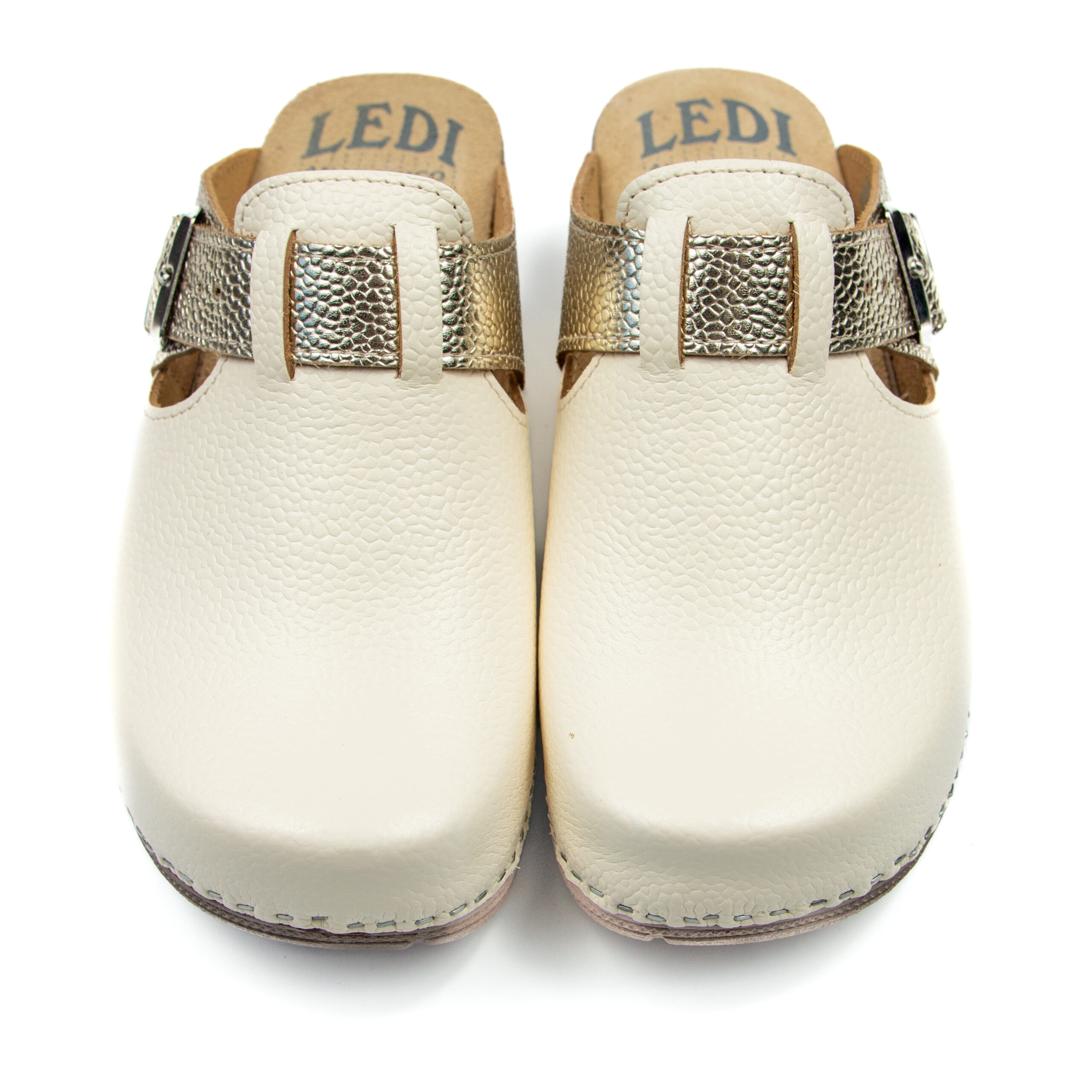 Ортопедично сабо - Цвят крем/злато 330/3 - Image 6